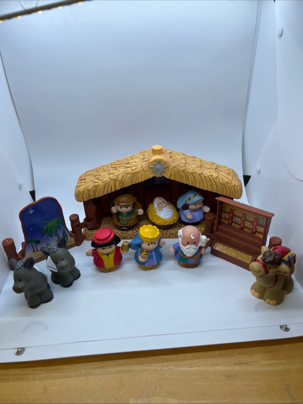 Vintage Fisher Price Little People Nativity Set “A Christmas Story” 9 Pcs 2002